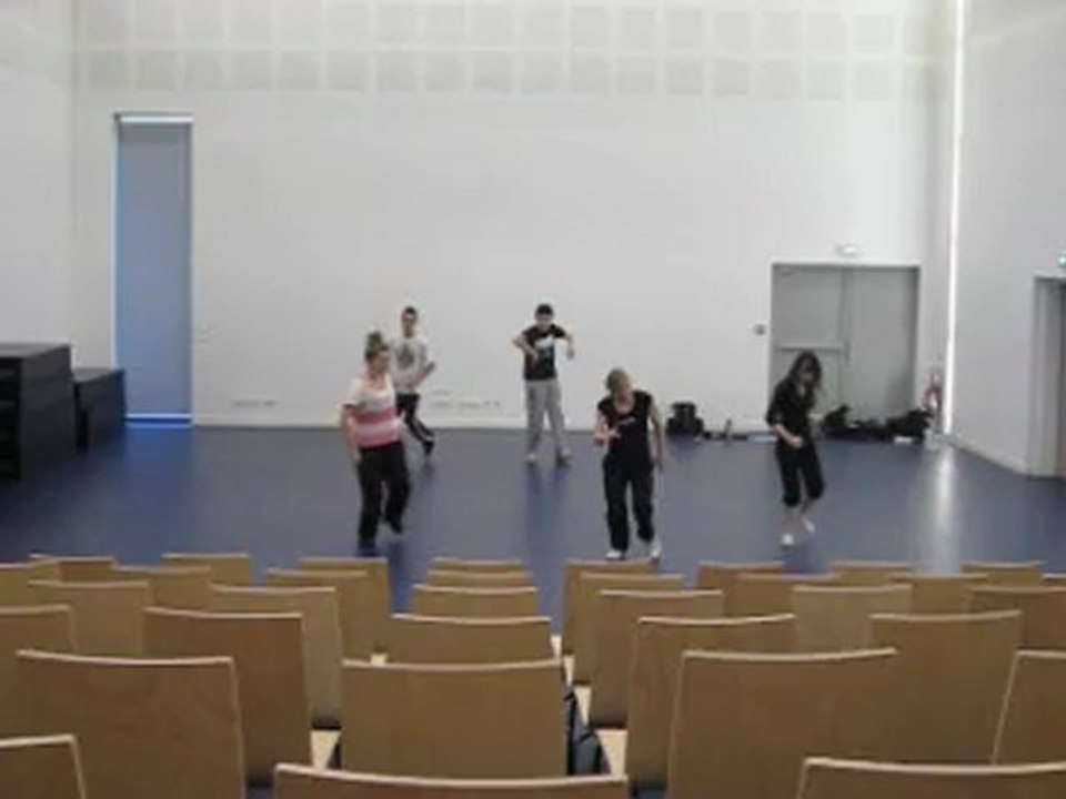 Trame de la chorégraphie "swimming pools" JLM et Pontoise