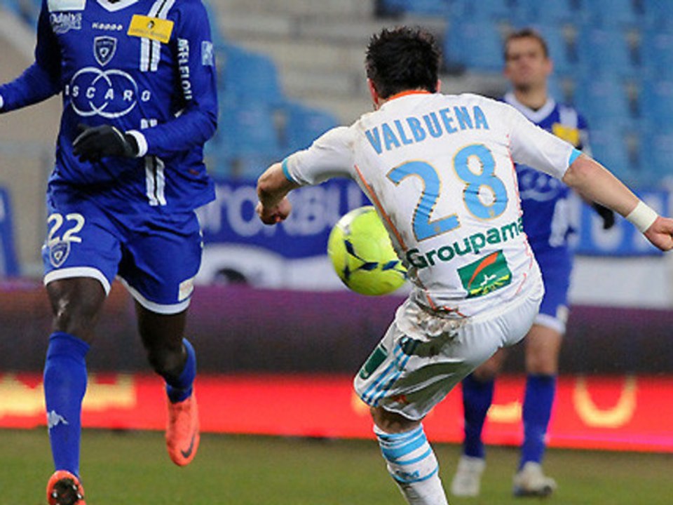 But Mathieu VALBUENA (14ème) - SC Bastia - Olympique de Marseille (1-2) - saison 2012/2013