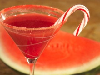 How To Make Watermelon Candy Cane Cocktails