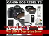 [BEST BUY] Canon EOS Rebel T3i Digital SLR Camera Body & EF-S 18-55mm IS 5mm IS II Lens with 32GB Card   .45x Wide Angle & 2x Telephoto Lenses   Battery   Remote   Filter   Tripod   Accessory Kit