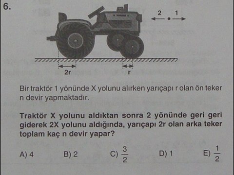 UĞUR DERSHANESİ YGS-3 TEKRAR TESTİ