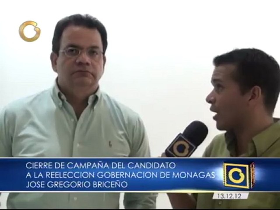 Gobernador José Gregorio “El Gato” Briceño llamó a monaguenses a votar masivamente