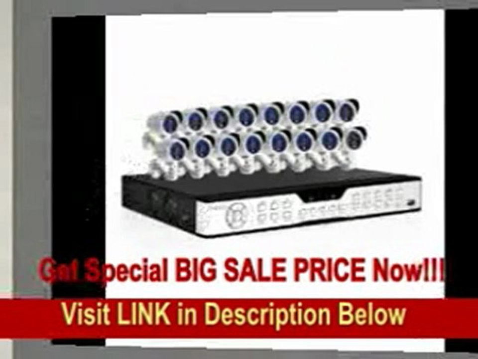 [SPECIAL DISCOUNT] ZMODO KDH6-DASFZ6ZN-1TB 16 Channel H.264 Security DVR (1 TB hard drive included) with 16 x 1/3 Color CCD IR Outdoor/Indoor Weatherproof Camera System - Professional Choice