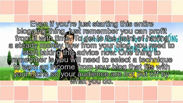 Generating Income by Blogging