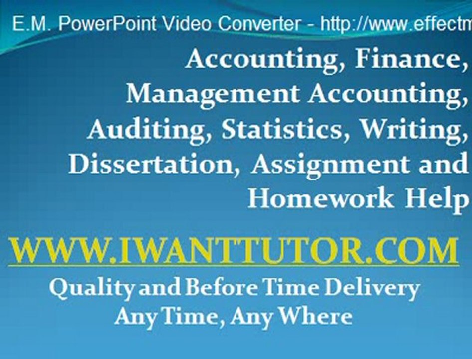 UK Essay Writing, Dissertation, Project and Assignment Help -iWantTutor.com