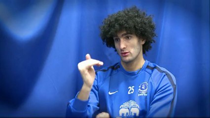 Marouane Fellaini has been named Everton’s Player of the Month for November