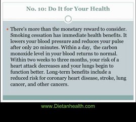 Top 10 Tips for Quit Smoking