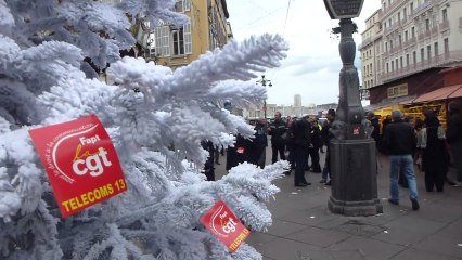 Manif CGT devant MEDEF Marseille