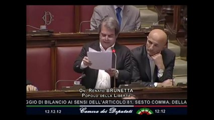 Renato Brunetta - Int. in aula su art 81 (12.12.12)