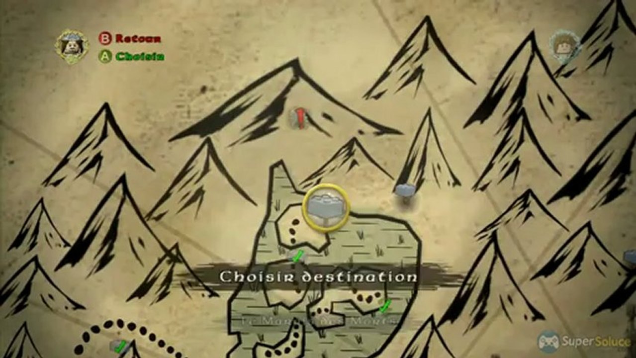 Guide des Briques grise du monde ouvert - Marais des Morts