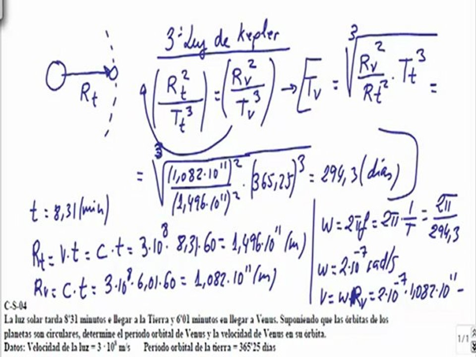 Campo gravitatorio 2º Bachillerato ejercicio 2