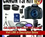 Canon EOS Rebel T3i 18 MP CMOS Digital SLR Camera and DIGIC 4 Imaging with EF-S 18-55mm f/3.5-5.6 IS Lens  58mm 2x Telephoto lens   58mm Wide Angle Lens (3 Lens Kit!!!!!!) W/32GB SDHC Memory  Extra Battery/Charger   3 Piece Filter Kit   Full Size Tripod  
