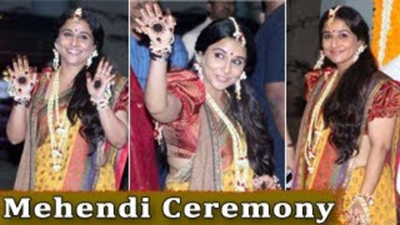 Vidya Balan's Mehendi Ceremony