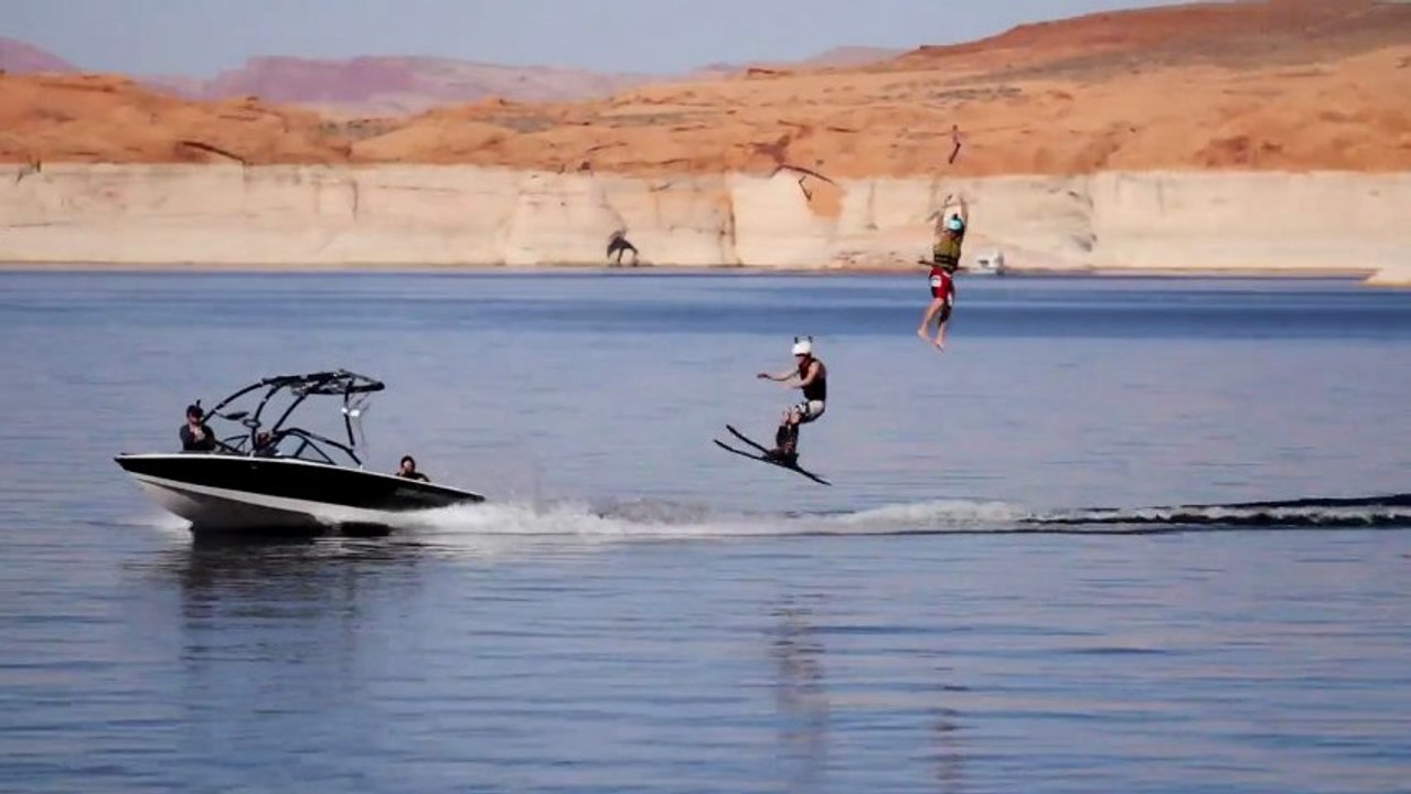 Tyrolienne en Ski - Devin SuperTramp