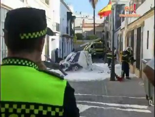 El Puerto - Accidente helicóptero calle San Juan