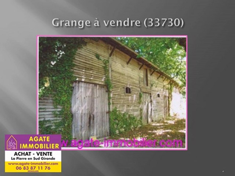 VENTE GRANGE SUR 2000M TERRAIN DANS SUD GIRONDE 33