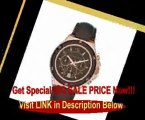 Michael Kors Brown Leather Rose Gold Chrono Date Womens Watch MK5515