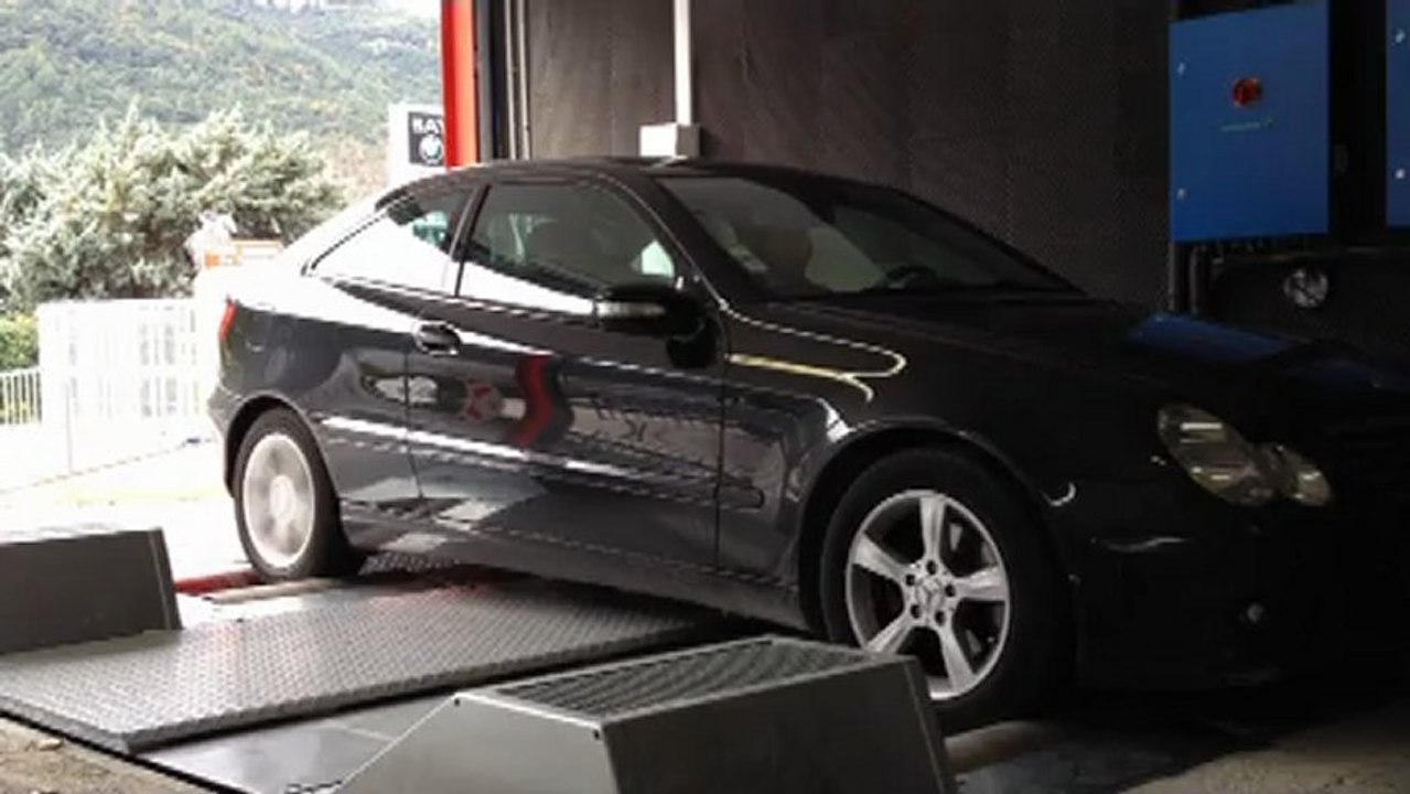 ::: o2programmation ::: Mercedes Classe C200 CDI, 122@176Cv Reprogrammation Moteur sur banc de Puissance Cartec Marseille PACA