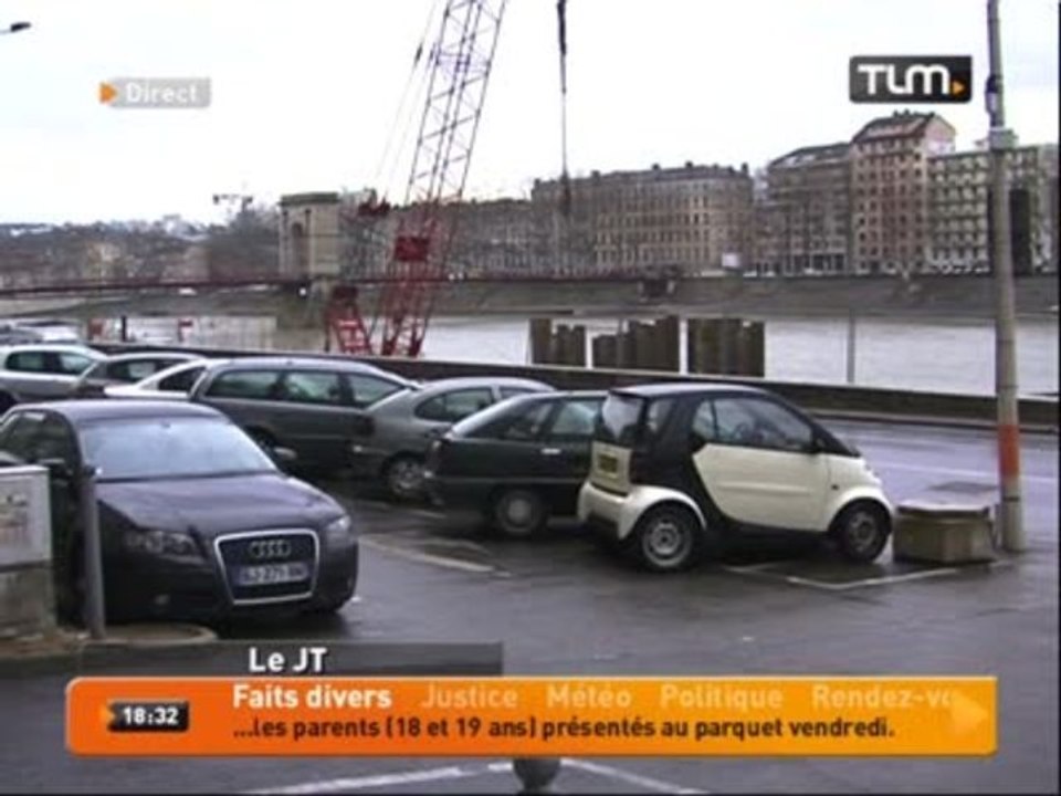 Pont Schuman: le chantier interrompu? (Lyon)