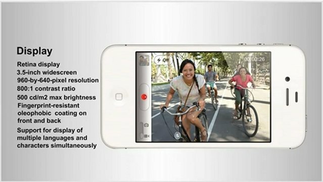 Apple iPhone 4S Unlocked Quadband No Contract GSM Cell Phone vedio