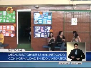 Instalación de mesas en zona norte de Anzoátegui se realizó con total normalidad