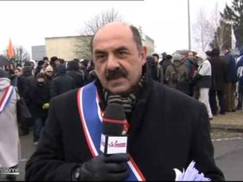 La colère des salariés d'Alcatel-Lucent (Nozay)