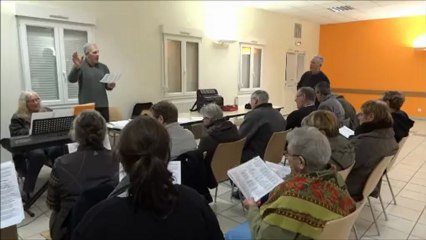 Répétition de la messe de Noël à Moyenvic