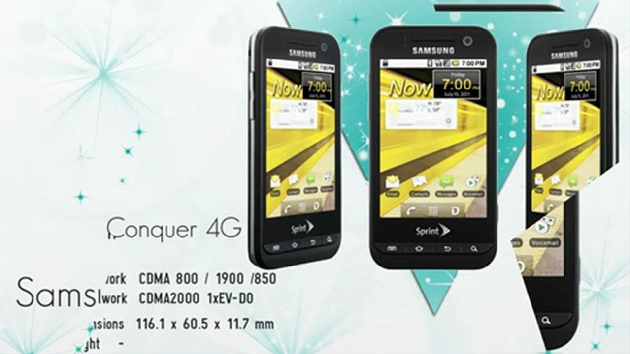 Samsung Conquer 4G (Verizon Wireless) CDMA Cell Phone video