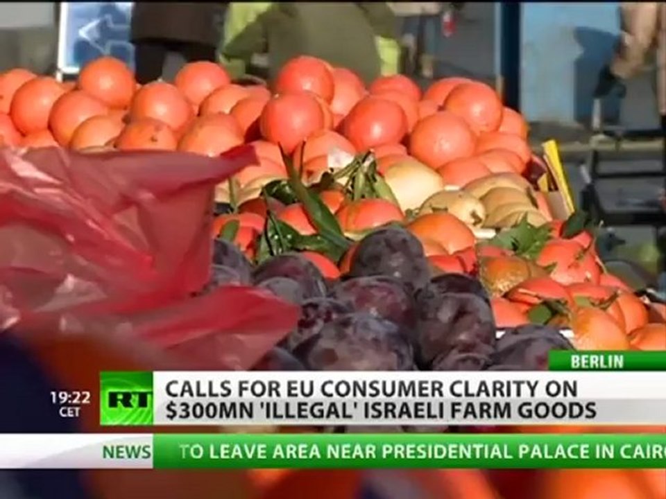 EU calls for labeling of products from illegal Israeli settlements