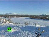 Amazing video of exploding under-ice methane gas in Siberia