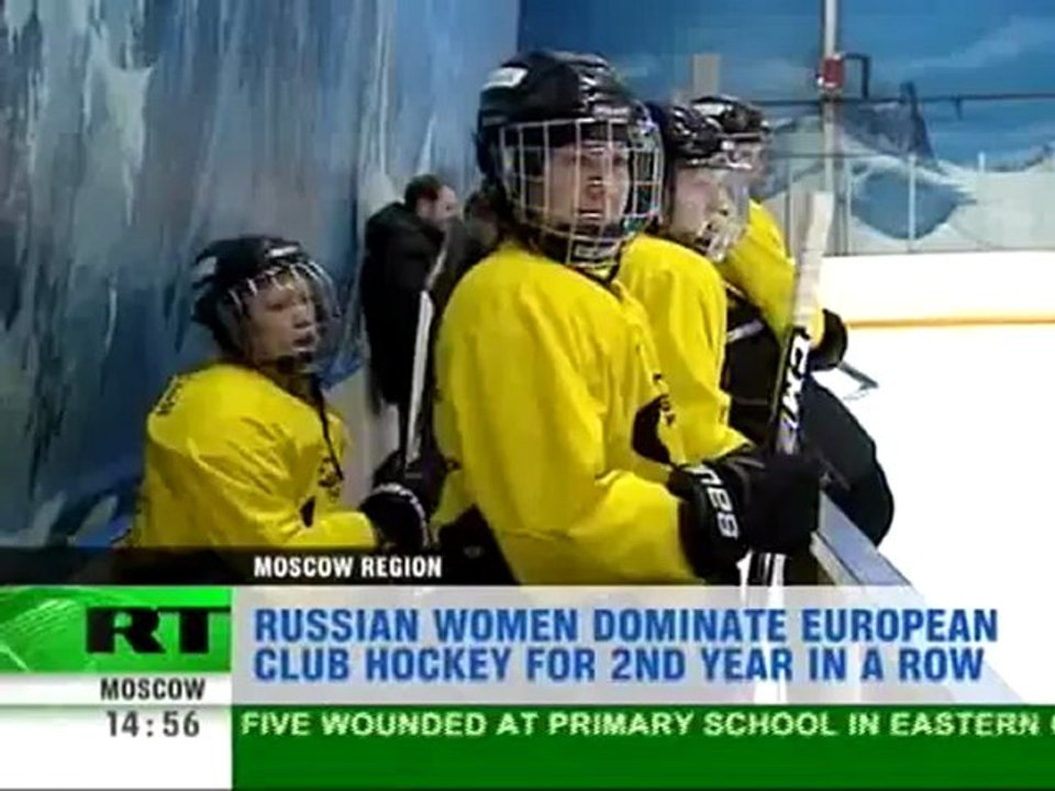 Russian beauties on ice: Women's secret in hockey