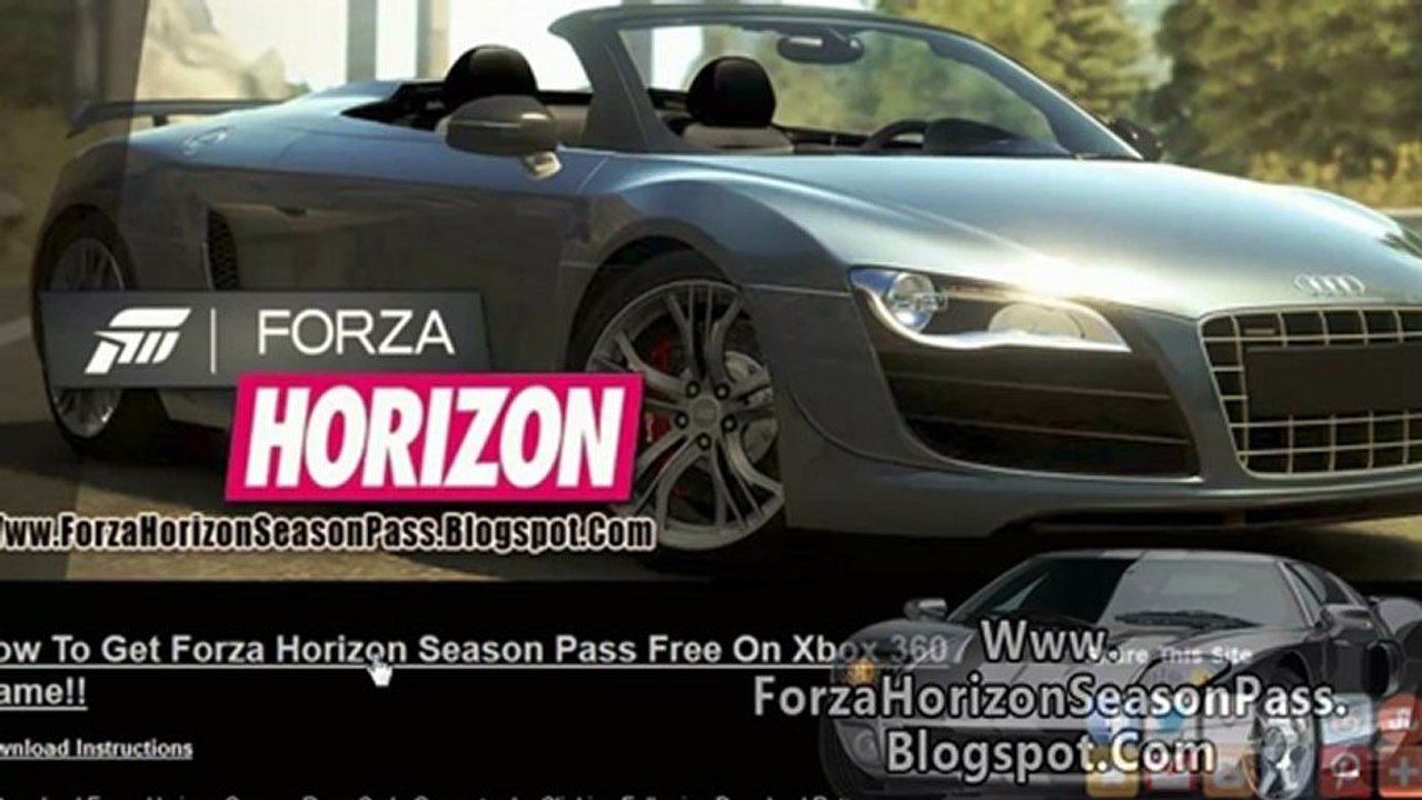 Tutorial - Forza Horizon Season Pass Access Code Free!! - video Dailymotion