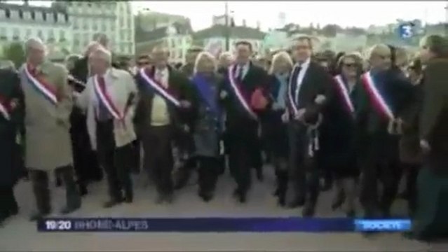 17/11/12 FR3 19/20 Rhône-Alpes - Manif à Lyon - La Manif Pour Tous