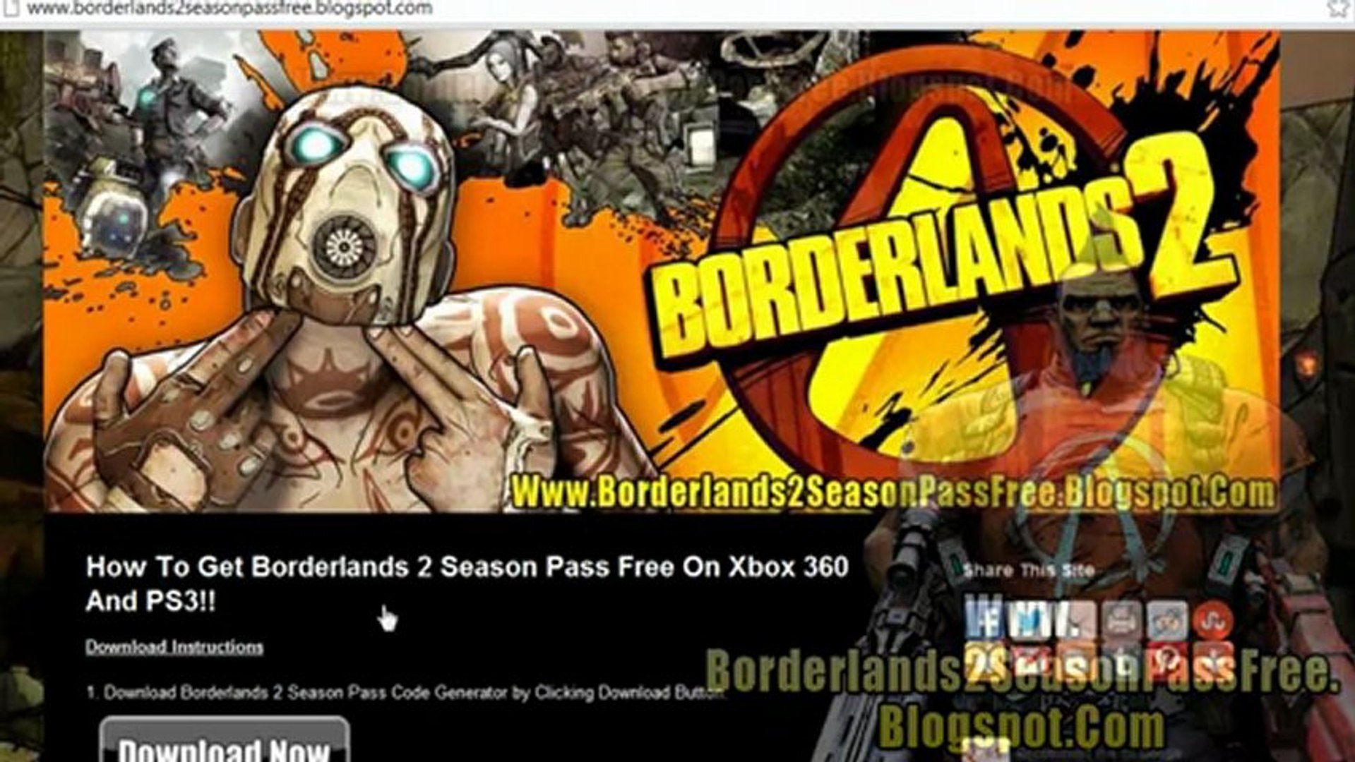 How to Unlock Borderlands 2 Season Pass Code For Free!! - video Dailymotion