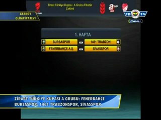 14 Aralık 2012 ZTK Fenerbahçe'nin Grubu Belli Oldu
