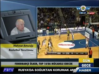 14 Aralık 2012 Top 16 Mehmet Baturalp Telefon Bağlantısı