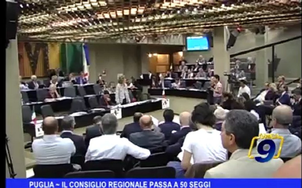 Puglia | Il Consiglio Regionale passa a 50 seggi