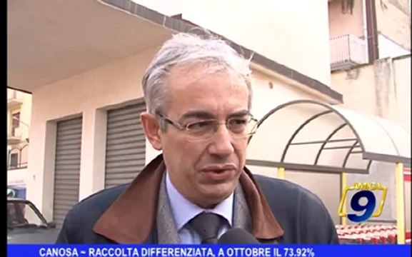 Canosa | Raccolta differenziata, a Ottobre il 73.92 %