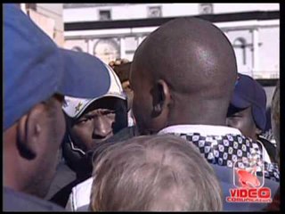 Napoli - La protesta dei libici (12.12.12)