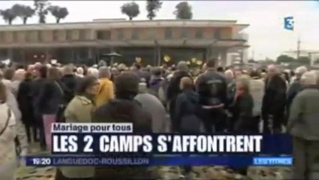 17/11/12, 19/20 Languedoc Roussillon - Manif à Montpellier - La Manif Pour Tous