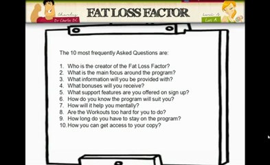 Fat Loss Factor FAQ and answers - Question 8.mp4