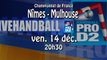 USAM NÎMES - MULHOUSE SUD ALSACE 15-12-2012 - Handball ProD2