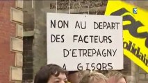 Grève des postiers à Etrépagny (27)