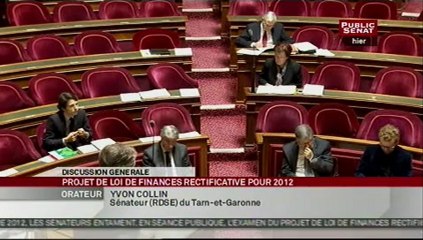 SEANCE,Projet de loi de finances rectificative pour 2012
