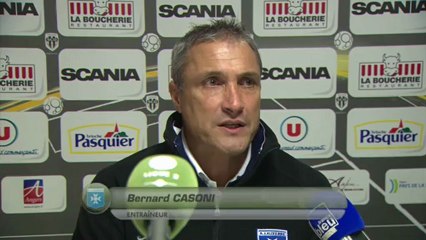 Conférence de presse Angers SCO - AJ Auxerre : Stéphane MOULIN (SCO) - Bernard  CASONI (AJA) - saison 2012/2013
