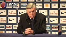 Conférence de presse de Carlo Ancelotti avant PSG-Lyon