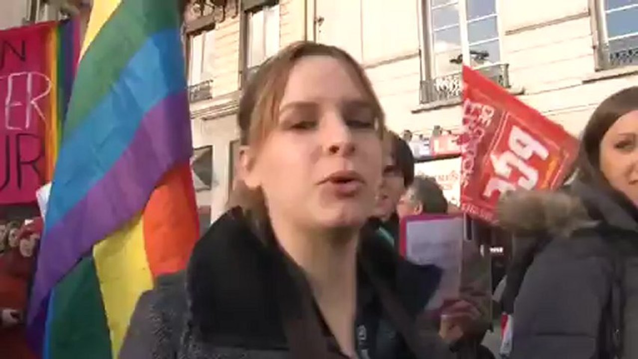 Manifestation en faveur du mariage pour tous