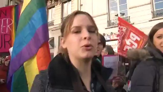 Manifestation en faveur du mariage pour tous