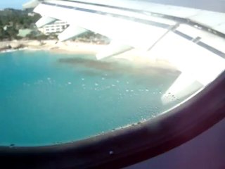 Atterissage à Saint Martin ANTILLES