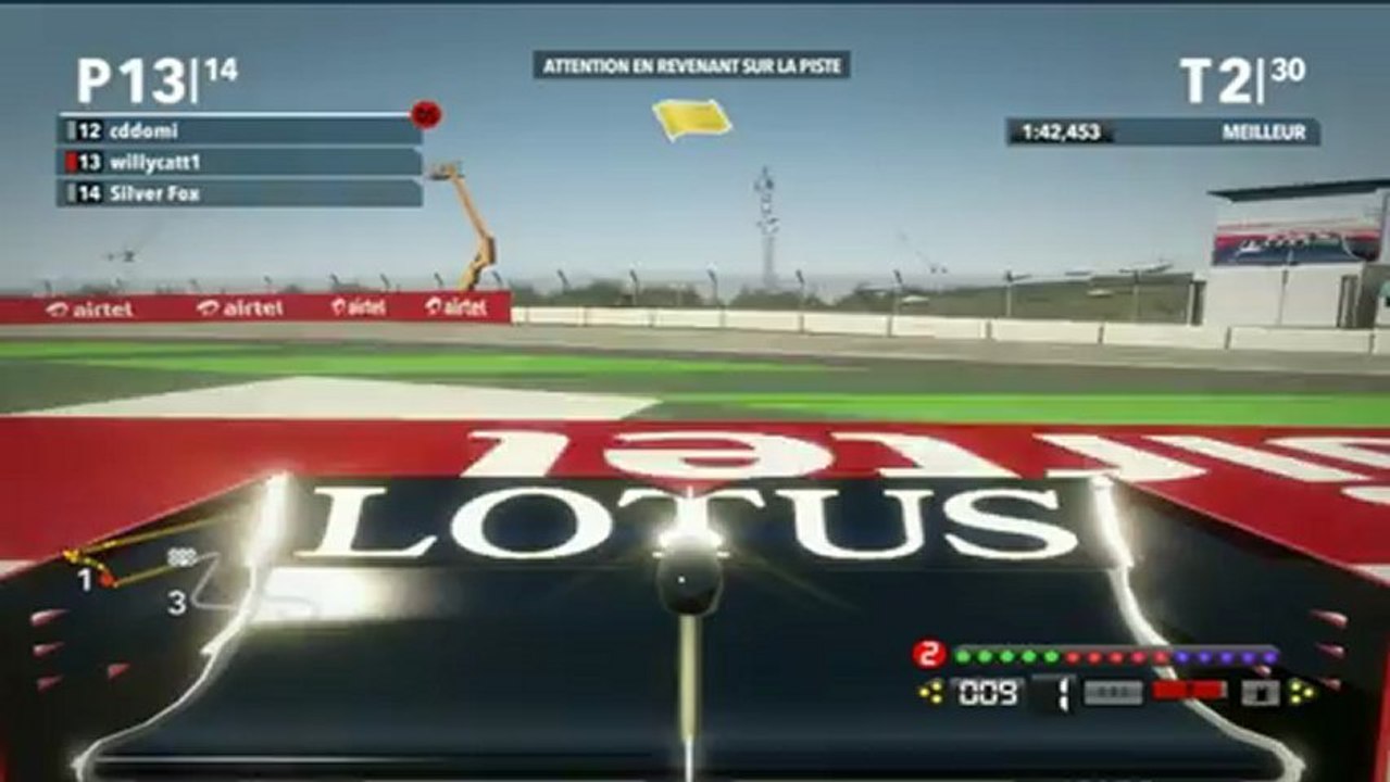 f1 inde départ.